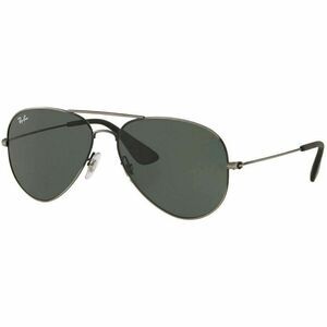 Ray-Ban Aviator Style Sunglasses W/Dark Green Lens
